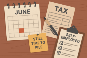 self-employed tax filing deadline banner