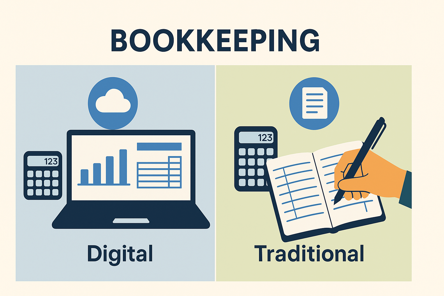 Digital vs Traditional Bookkeeping in Calgary