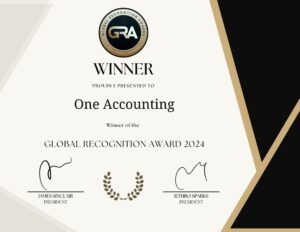 Global Recognition Award 2024 for Toronto Accountants