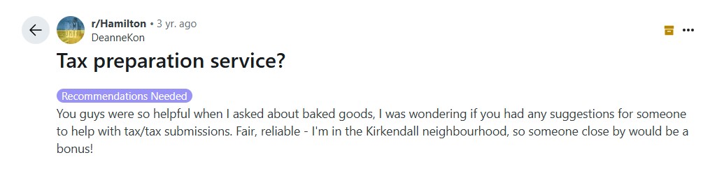 hamilton SME bookkeeping